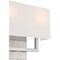 Access Lighting Mid Town, 2 Light LED Wall Sconce, Brushed Steel Finish, Fabric 64062LEDDLP-BS/WH - alternate 9